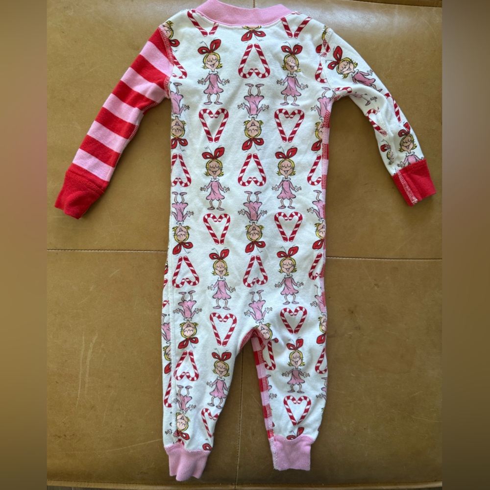 Hanna Andersson the Grinch Cindy Lou Coverall 12-18M - Picture 2 of 3